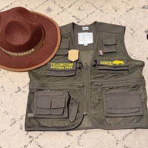 Jr park ranger vest and hat